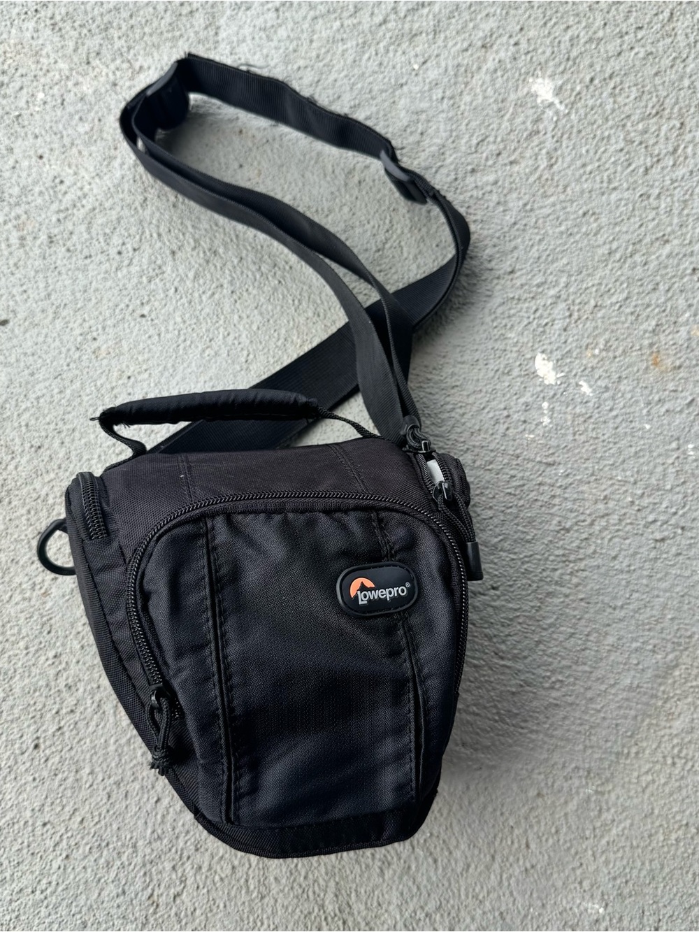 Lowepro Toploader Zoom 45 AW Camera Bag Black Shoulder Holster DSLR Case + Strap